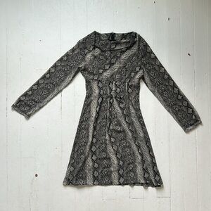Vintage Python Mini Dress